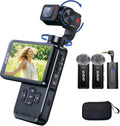 ORDRO 5K Handheld-Videokamera, Vlogging-Camcorder, 3,5-Zoll-Dreh-Touchscreen, 3-Achsen-Stabilisierung, IR-Nachtsicht, WDR, Gesichtserkennung, 120°-Weitwinkel, Lange Akkulaufzeit