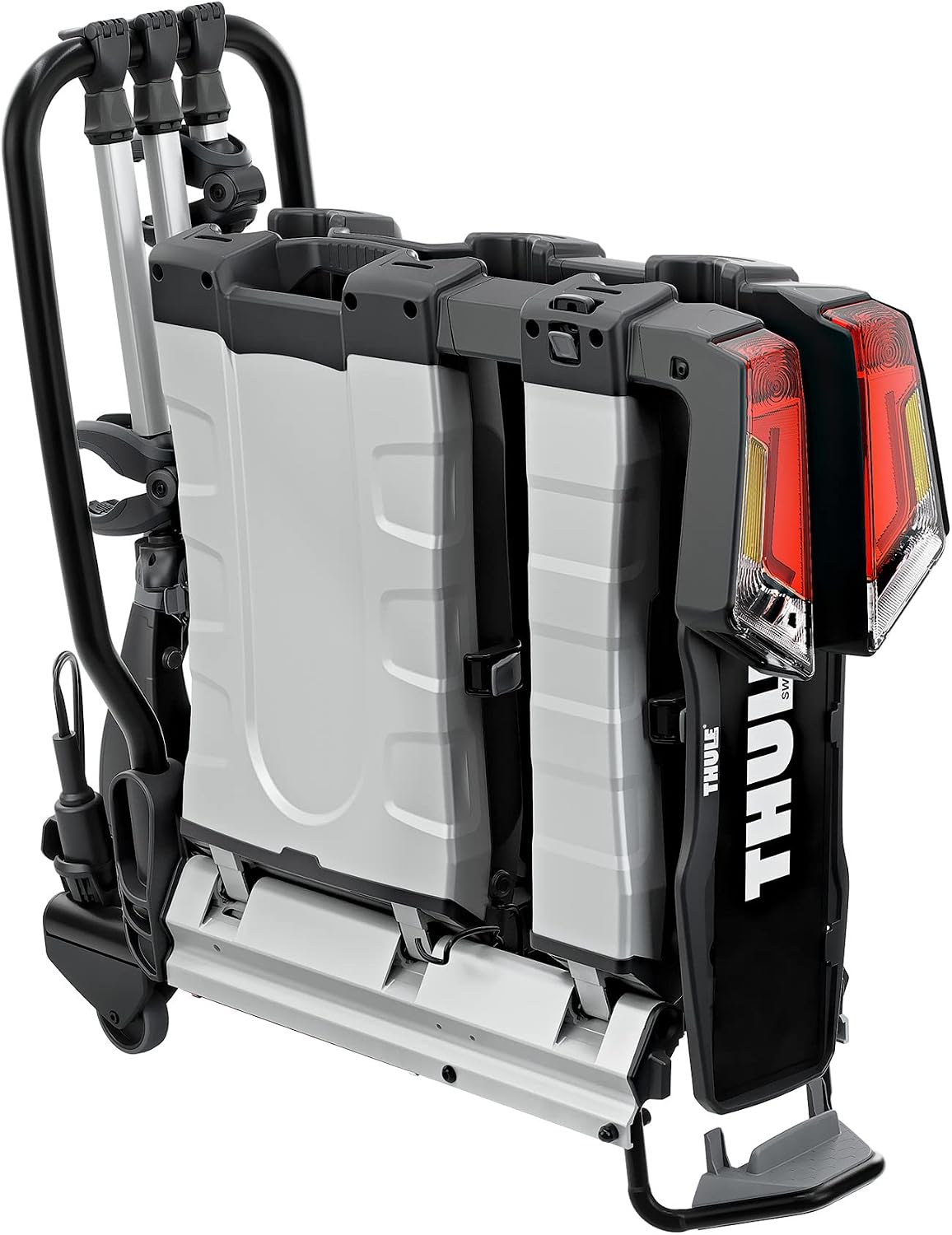 Thule EasyFold XT Bicycle Rack, Bicycle Carrier on Coupling Black/Aluminum, 3 Bikes