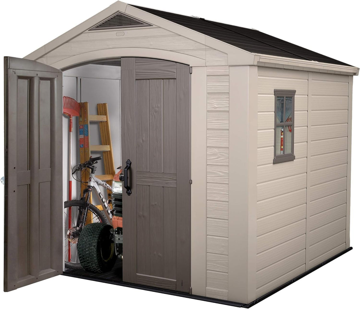 Keter Gerätehaus, Beige/Taupe, 8 x 8