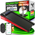 Tretmann Walking Pad mit Steigung klappbar -extra leise [LongLife Laufdeck]