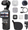DJI Osmo Pocket 4 Audio Combo mit Mic Mini 2 Sender, Pocket-Gimbal-Vlog-Kamera, 1-Zoll-CMOS und 4K/240fps, 3-Achsen-Stabilisierung, 2× verlustfreier Zoom, 107 GB interner Speicher