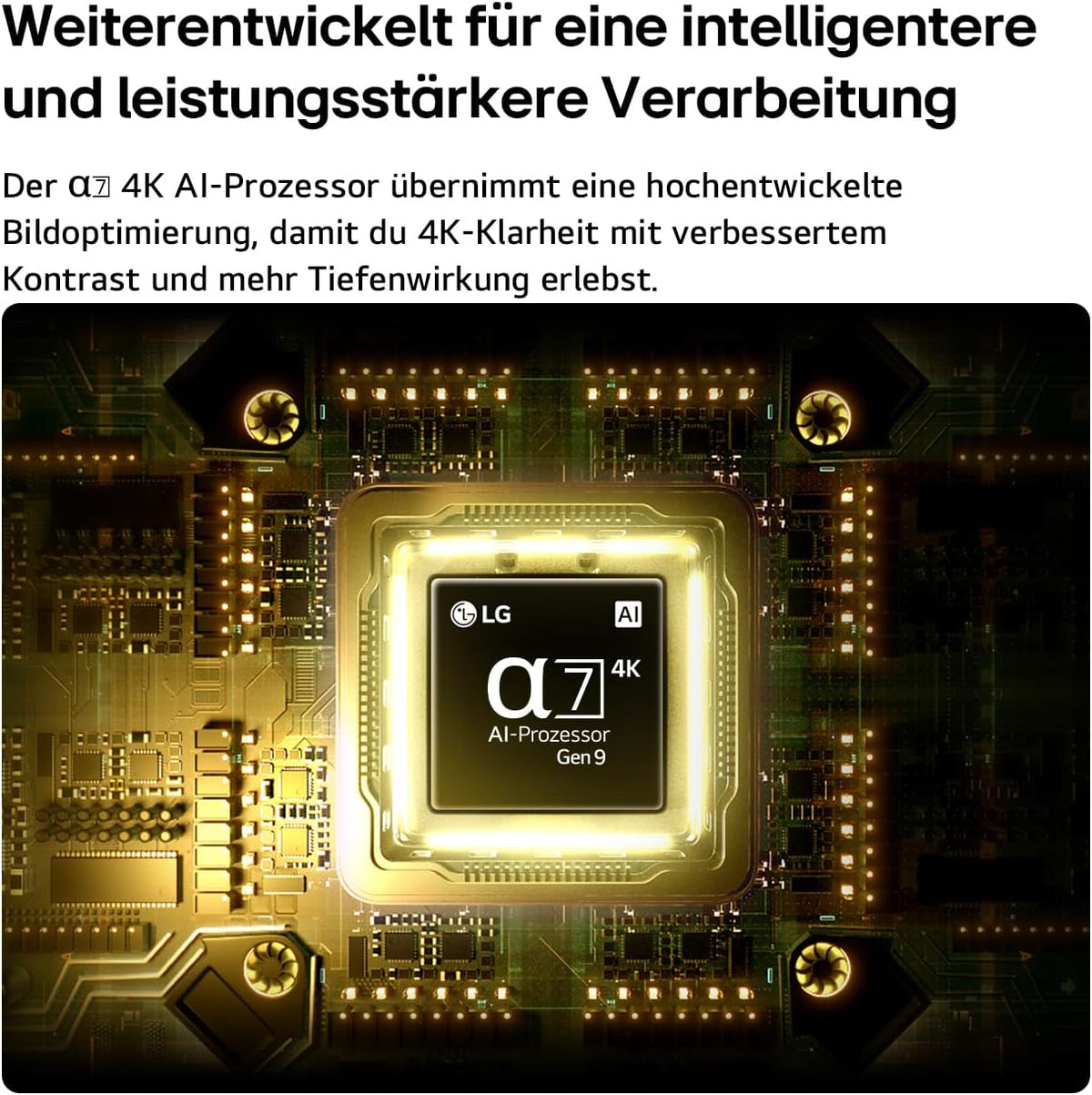 LG 65QNED7EB3C TV 65 Zoll, 1650 Mm, 4K QNED Mini LED AI, α7 Gen9 Prozessor, webOS 26, 60Hz, VRR, Modelljahr 2026