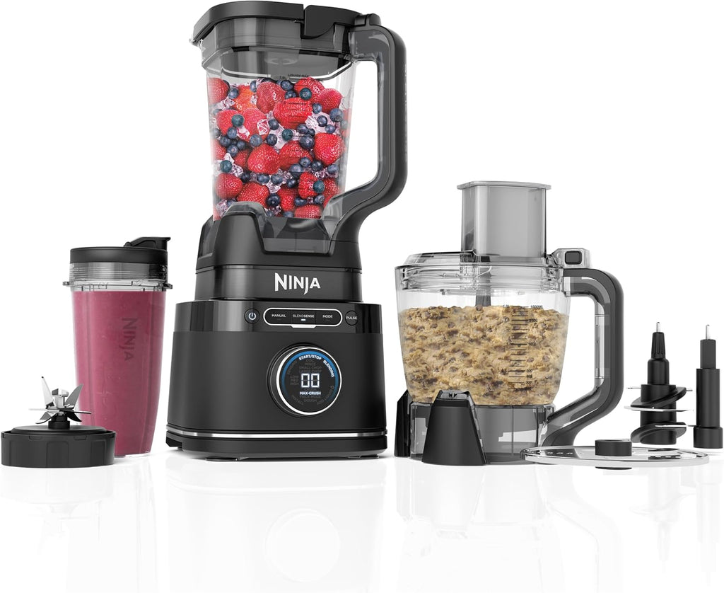 Ninja Detect TB401EU Standmixer 3-in-1, 1200W, BlendSense, 20 Funktionen, Küchenmaschine, Schwarz