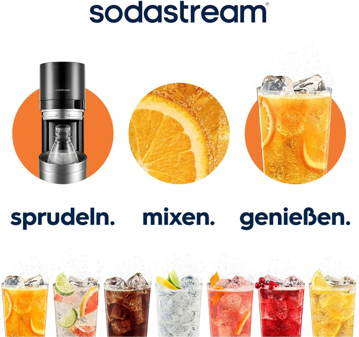 SodaStream DUO Wassersprudler - 2x 1L Sprudlerflaschen, Grau
