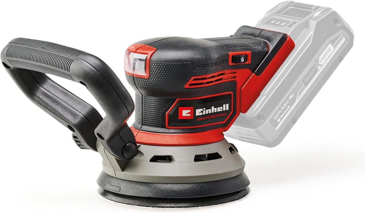 Einhell Professional TP-RS 18/32 Li BL-Solo Power X-Change Cordless Orbital Sander (18 V, Brushless Motor, 125 mm soleplate, sandpaper included)