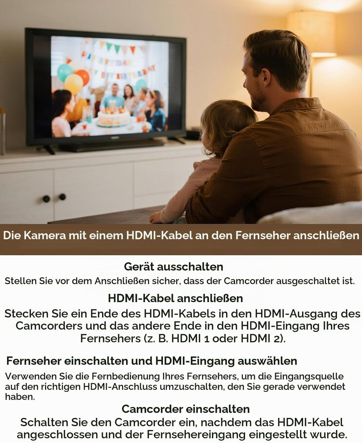 Videokamera 4K 48MP, 21X Digital Zoom Camcorder, 3.0'' 270° Screen Vlogging Kamera für YouTube, LED-Fülllicht Video Camera mit 2 Batterien, Externem Mikrofon, HDMI-Kabel, 32 GB TF-Karte