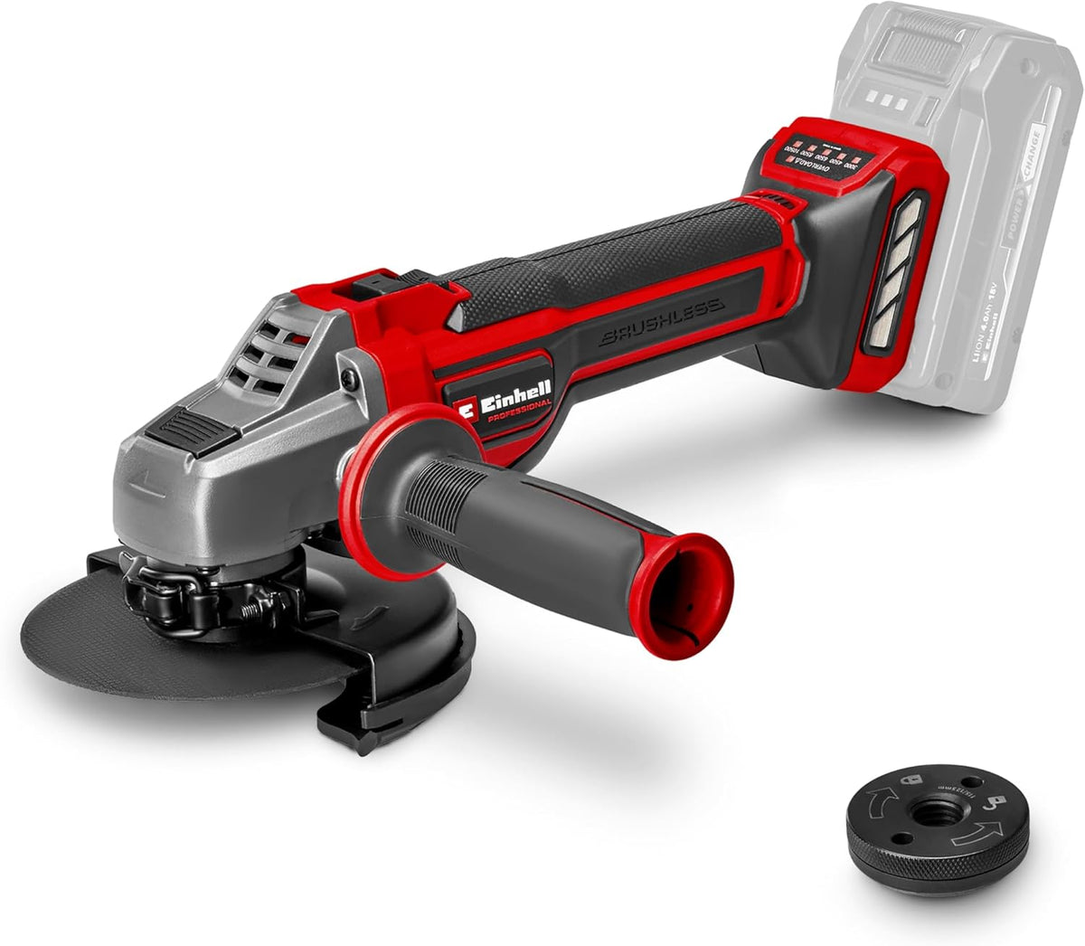 Einhell Professional Cordless Angle Grinder TP-AG 18/125 CE Q Li