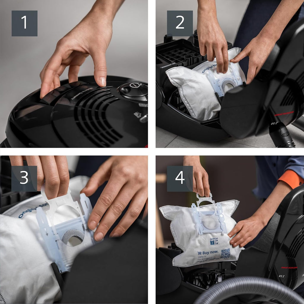 Siemens Staubsauger mit Beutel Z 3.0 extreme power VSZ3XTRM11, Bodenstaubsauger, XXL-Polsterdüse ideal für Tierhaare, Bodendüse für Parkett, Teppich, Fliesen, niedriger Stromverbrauch, 850 W, schwarz