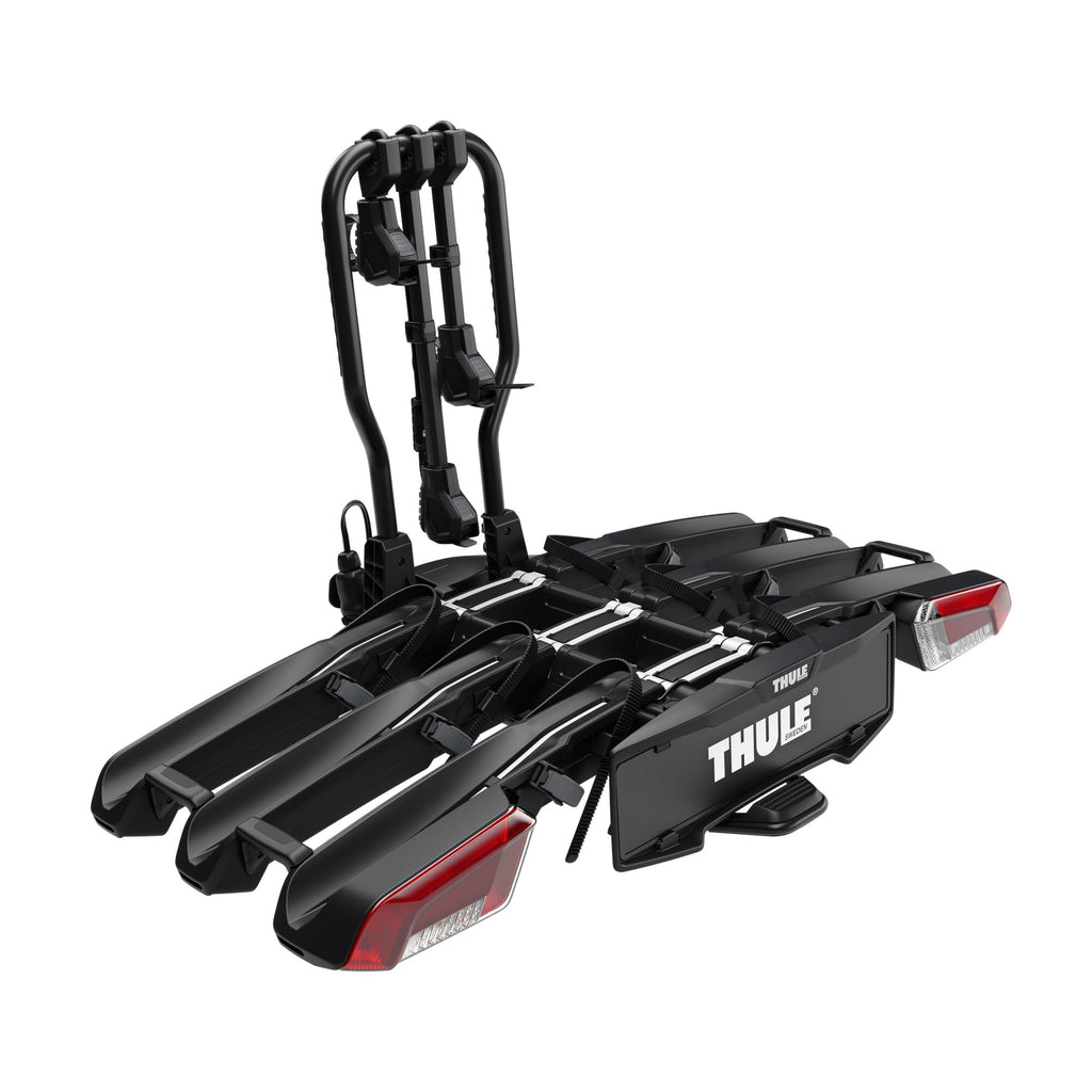 Thule EasyFold XT 2 933100 Fahrradträger, 2 Fahrräder, 60 kg, E-Bike, klappbar, 13-polig, Schwarz
