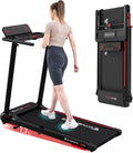 CITYSPORTS Elektrisches Laufband,Klappbares Laufband für Zuhause bis 12 km/h,mit LED-Anzeige,APP und 360° Tablet Holder,kompakte Walking Pad für Zuhause und Büro (Black)