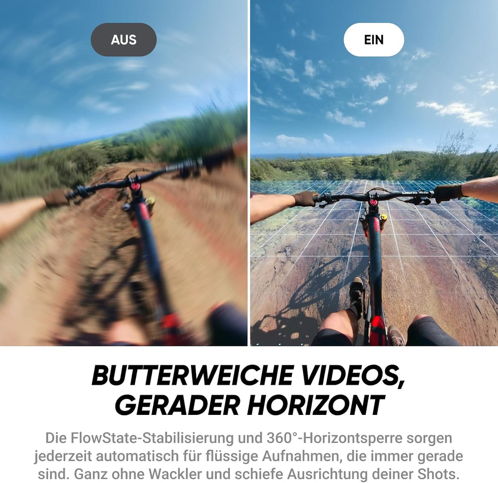 Insta360 X4 Air, 8K 360°-Kamera leichte, Unsichtbarer Selfie-Stick-Effekt, austauschbare Linsen, Erst aufnehmen & dann ausrichten, KI-gestützte App, FlowState-Stabilisierung, integr. Windschutz