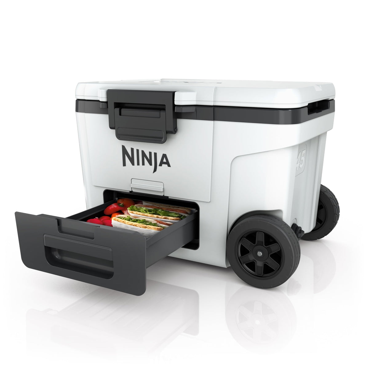 Ninja FrostVault Kühlbox mit Rollen und Isolierung, Wolkenweiß, FB245EUWH
