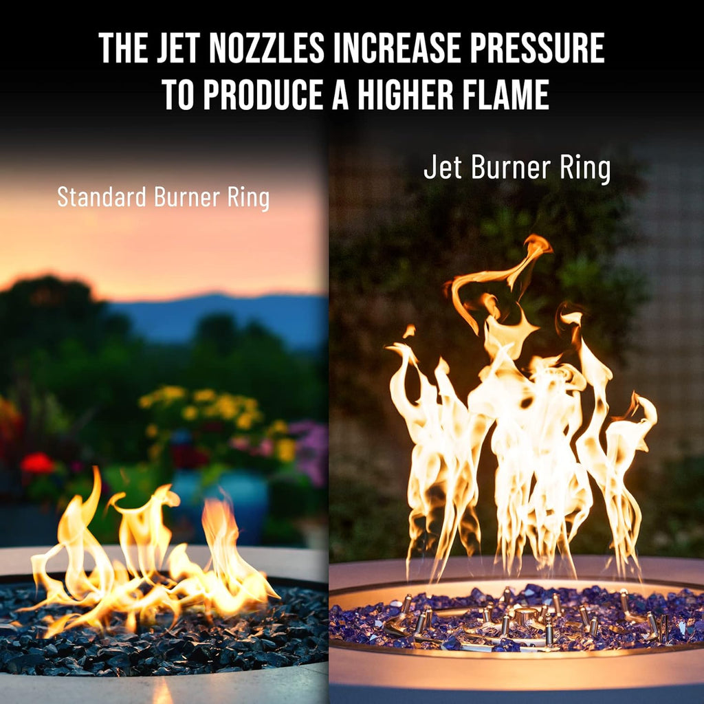 Skyflame 24" Round Stainless Steel Fire Pit Jet Burner Ring High Flame