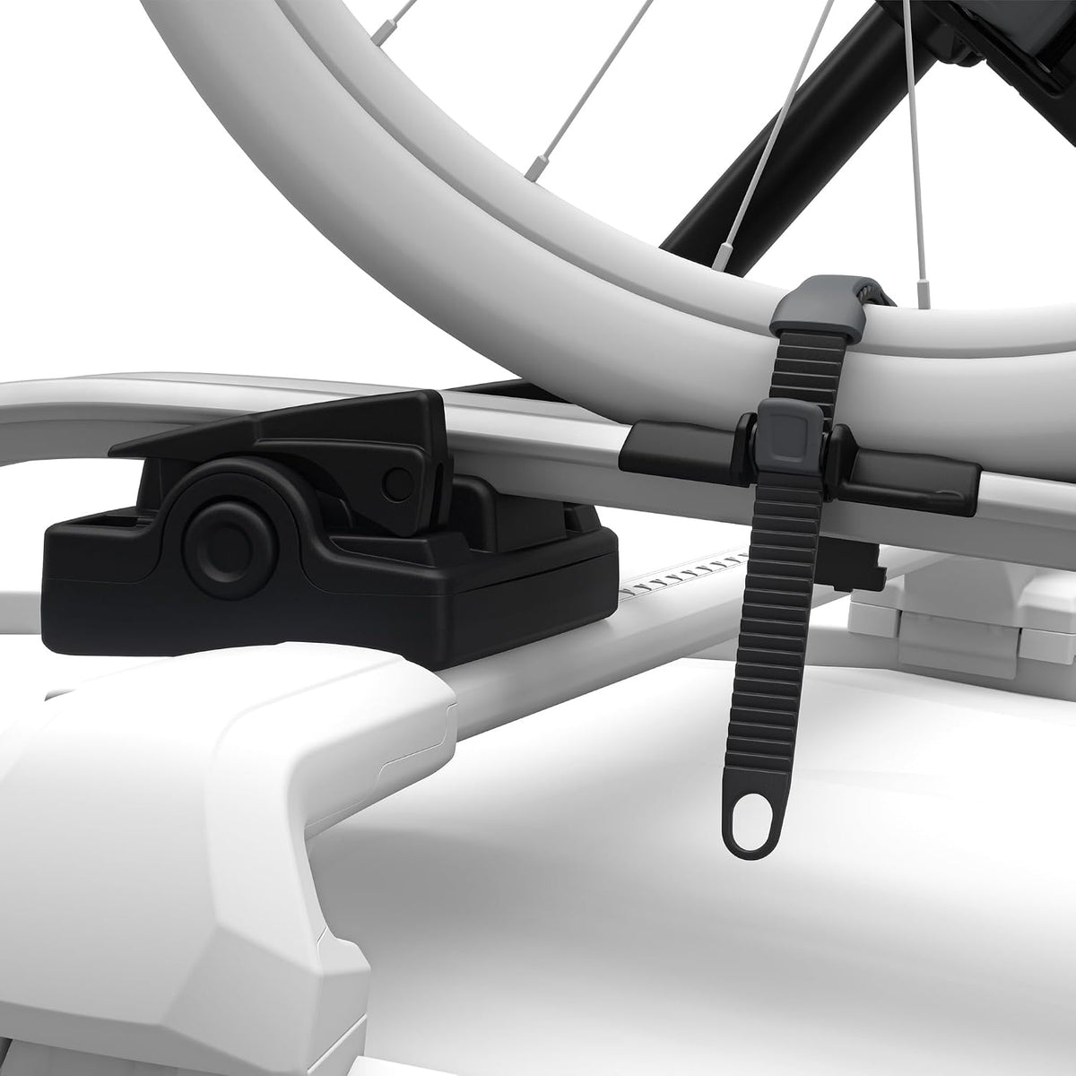 Thule 599001 Fahrradhalter, 20 kg, Vorderradhalterung, Karbonrahmen, Seitenwechsel, Schwarz