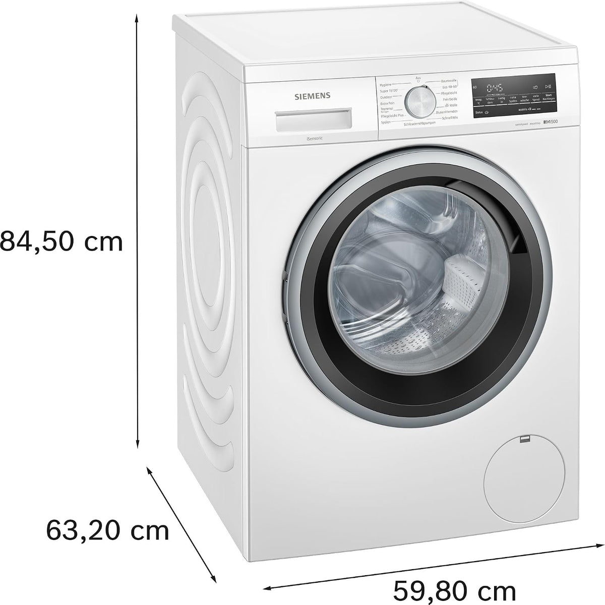 Siemens iQ500 Unterbaufähige Waschmaschine 8 kg 1400 UpM WU14UT71
