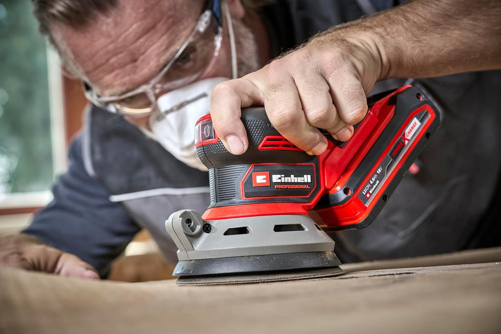Einhell Professional TP-RS 18/32 Li BL-Solo Power X-Change Cordless Orbital Sander (18 V, Brushless Motor, 125 mm soleplate, sandpaper included)