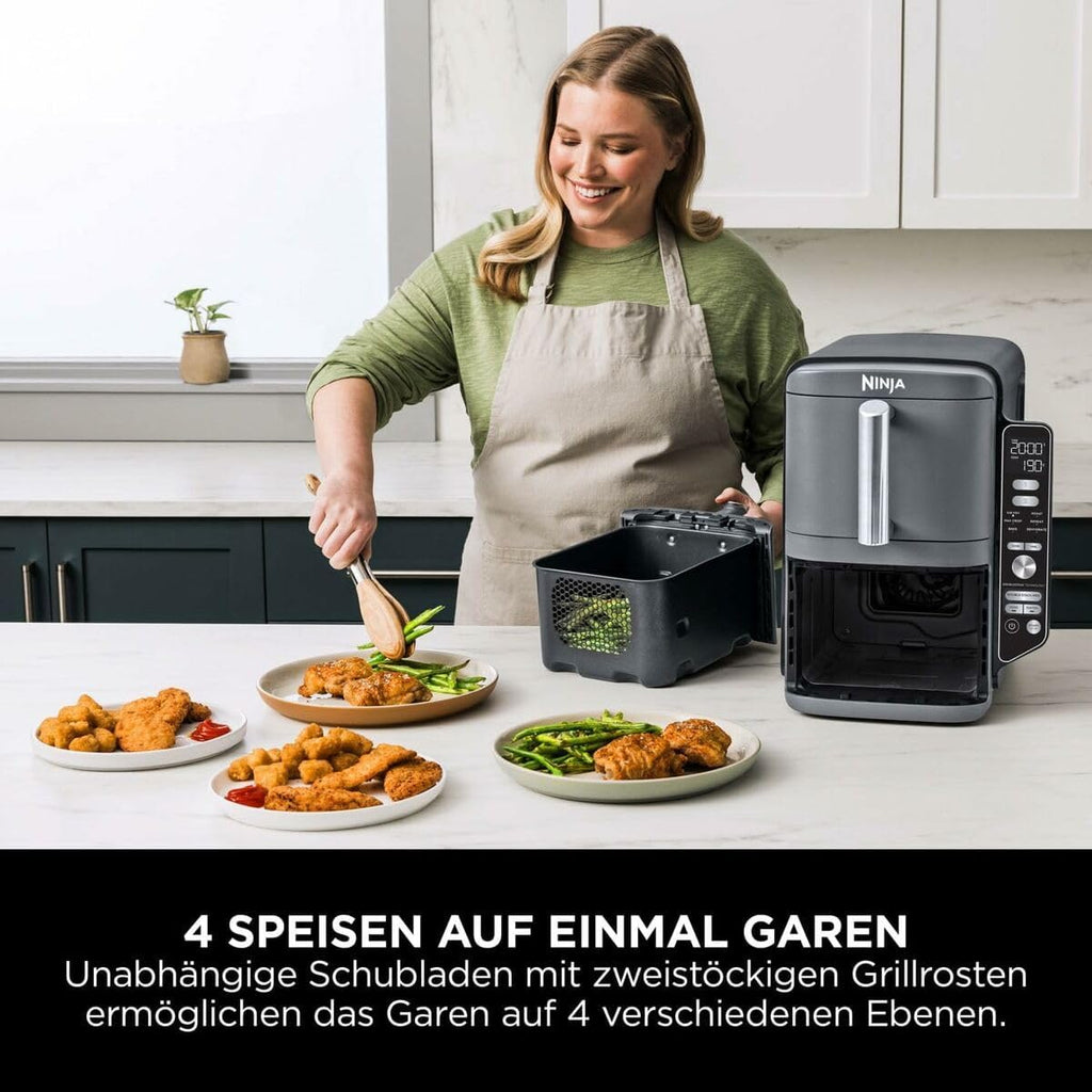Ninja Double Stack XL Oil Free Deep Fryer, Vertical Air Fryer SL400EU