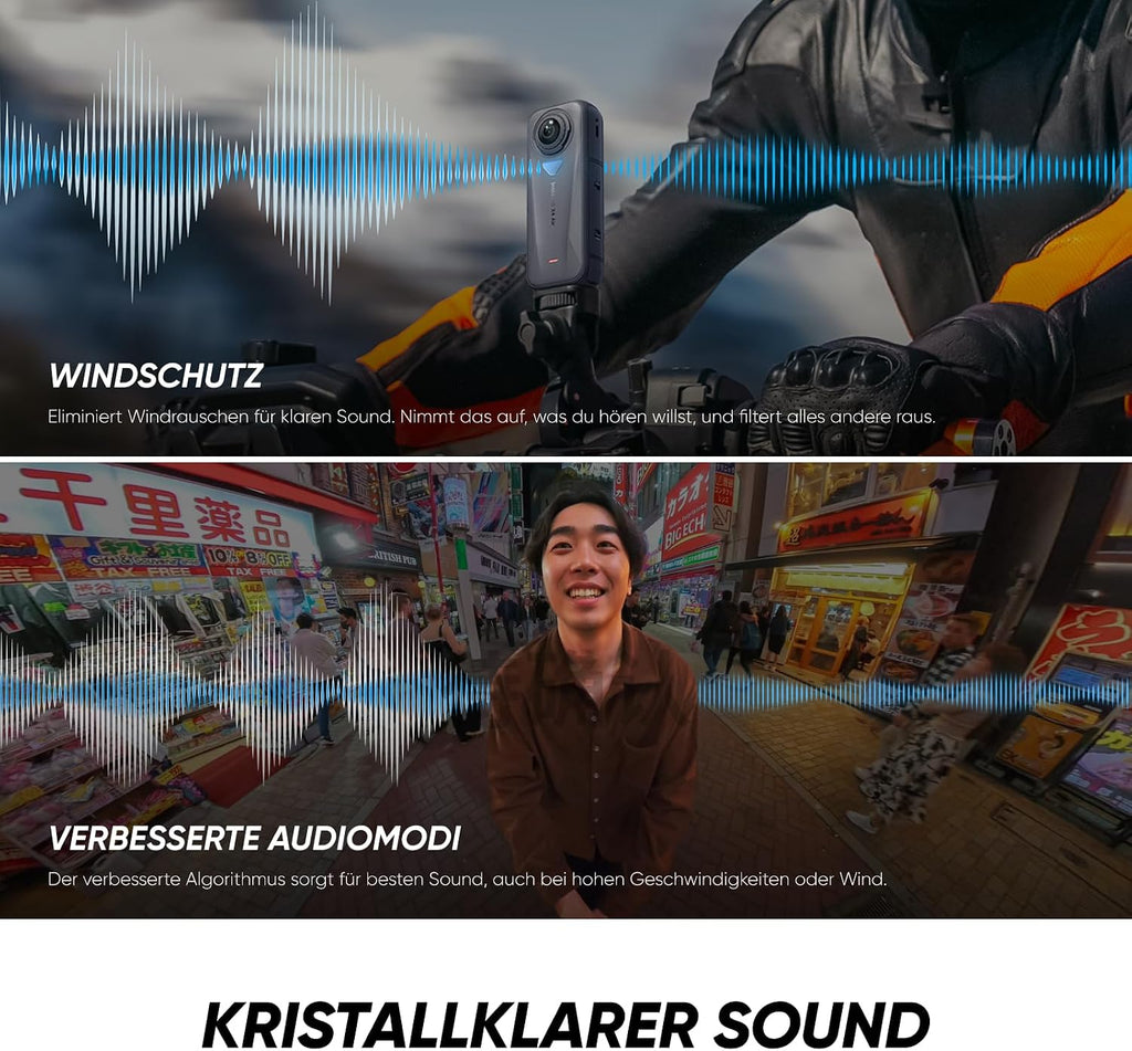 Insta360 X4 Air, 8K 360° Camera 165g Lightweight Invisible Selfie Stick, Change Lenses, Record & Then Align, AI-Powered App, FlowState Stabilization, Integrated Wind Protection, Starter Bundle