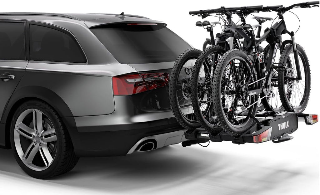Thule EasyFold XT Bicycle Rack, Bicycle Carrier on Hitch Black/Aluminum, 2 Bikes