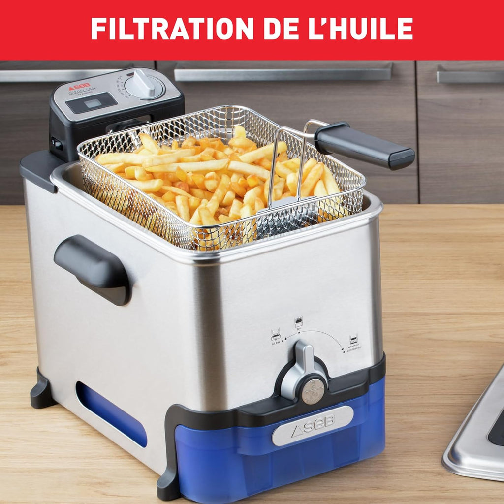 Tefal - Oleoclean - Friteuse semi-professionnelle compacte - 3,5 L - Inox