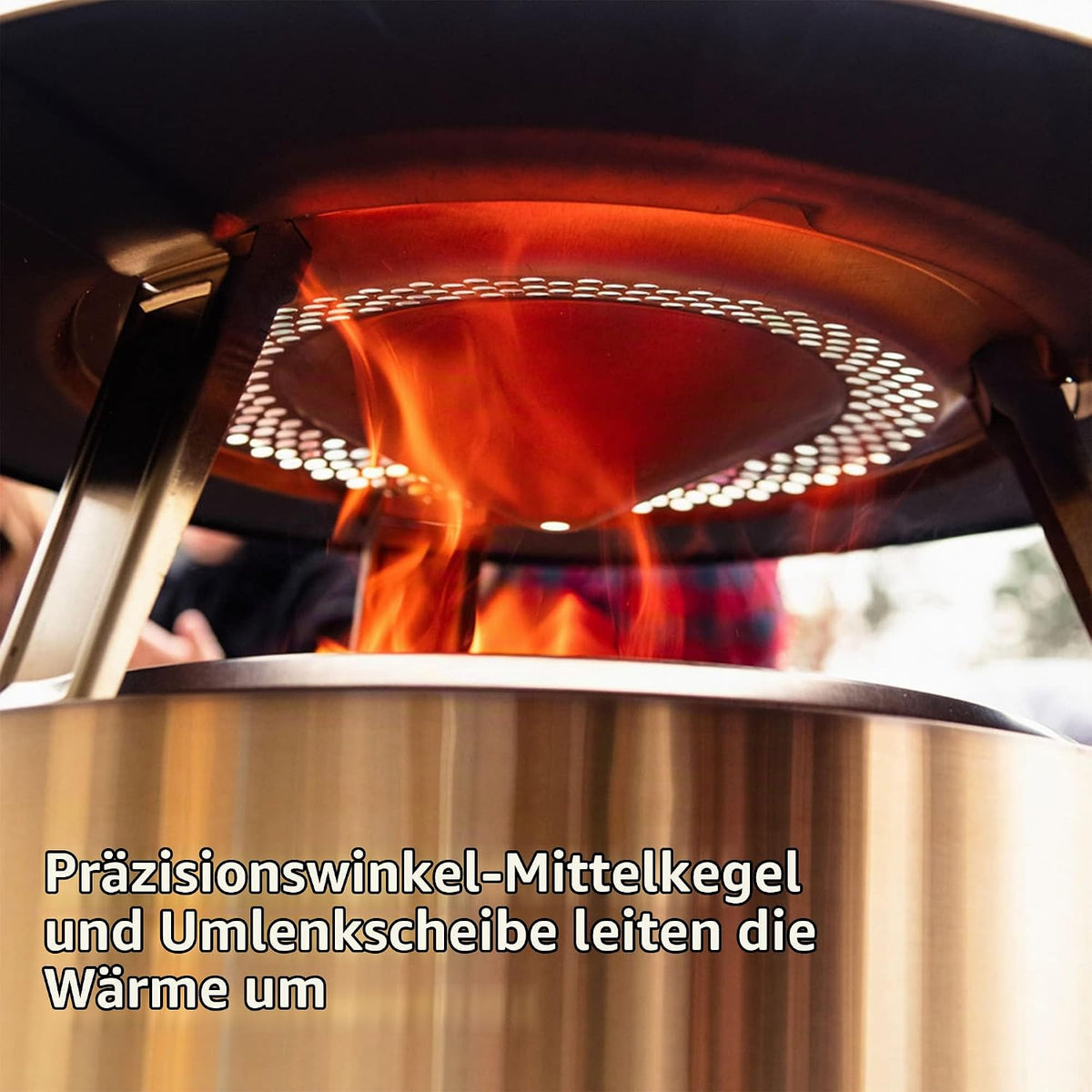 Solo Stove Yukon Heat Distributor for Fire Bowl with 3 Removable Feet, Accessories for Yukon Fire Pit, Efficient Heat Distribution, Stainless Steel, Dimensions (H x D): 28 x 76 cm, 4.5 kg
