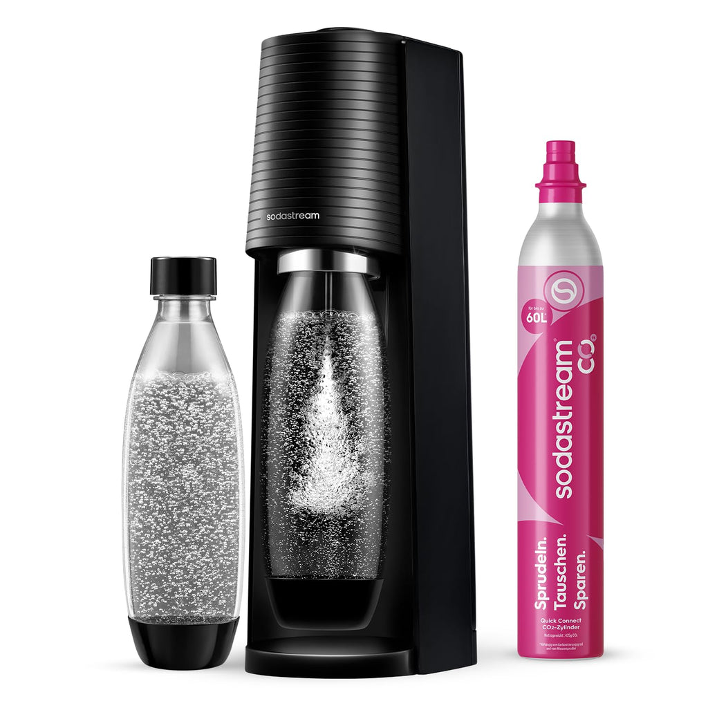SodaStream TERRA Wassersprudler - 3x 1L Sprudlerflaschen & CO2-Zylinder
