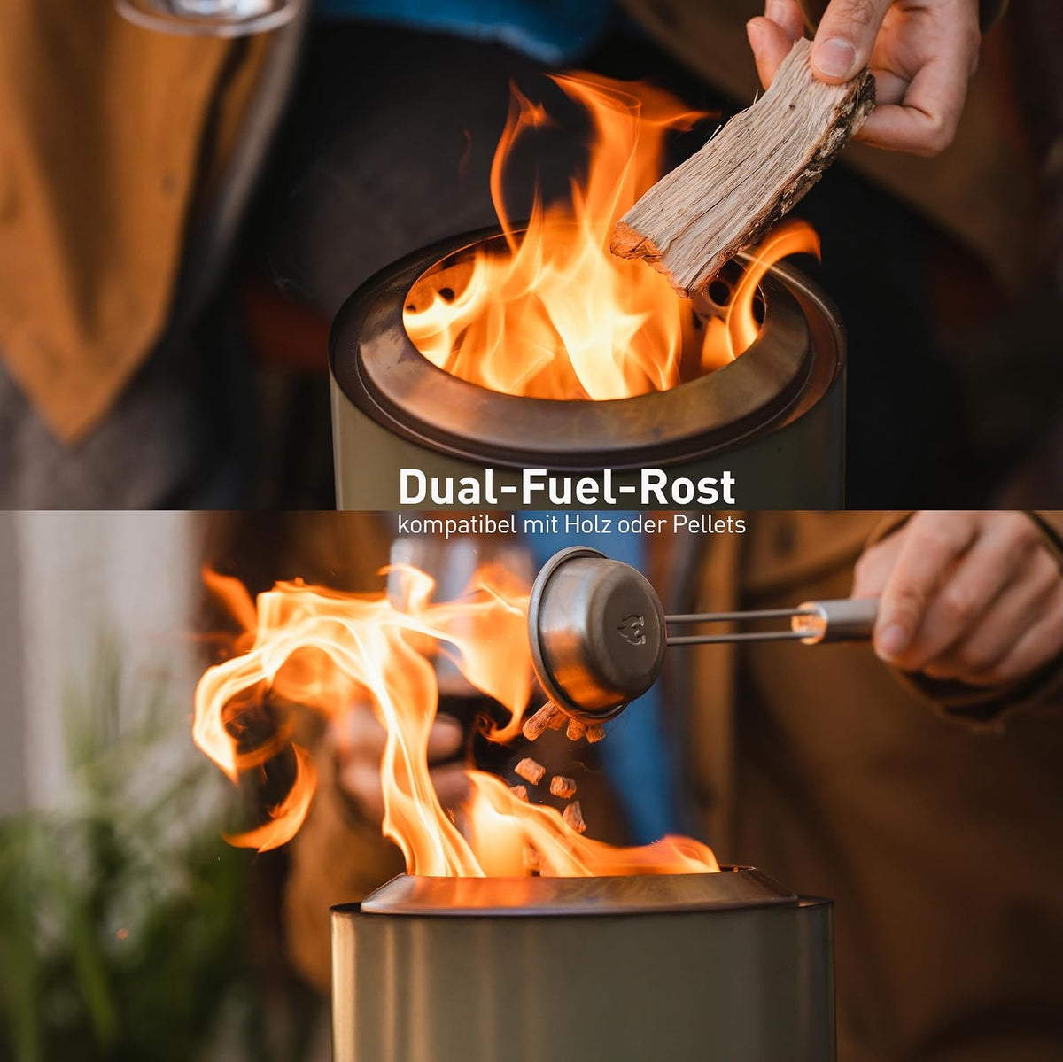 Solo Stove Mesa XL Outdoor Table Fire, Low-Smoke Mini Table Fireplace