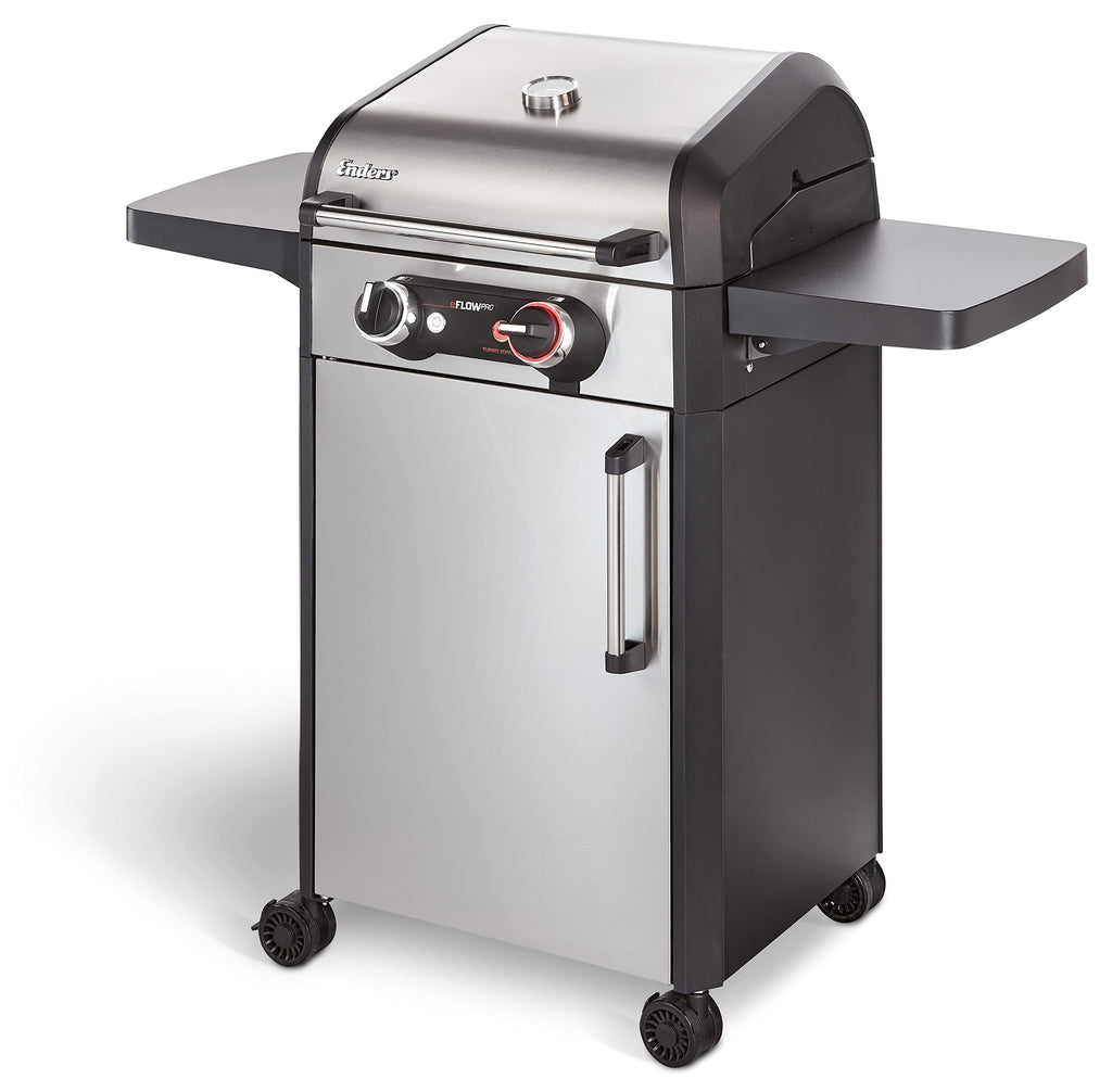 Enders Elektrogrill eFLOW PRO 2 TURBO, mit Gussrost SWITCH GRID, TURBO ZONE für heiße Temperaturen, SIMPLE CLEAN Reinigungssystem, Aluguss-Seitenteile an Garhaube und Brennkammer, Grillwagen #97106