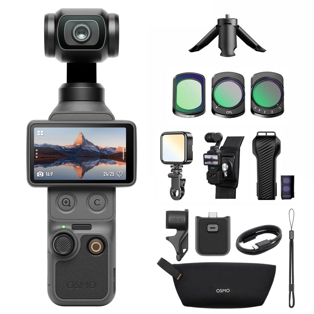 DJI Osmo Pocket 4 Kreativ Combo, Pocket Gimbal Vlog Kamera