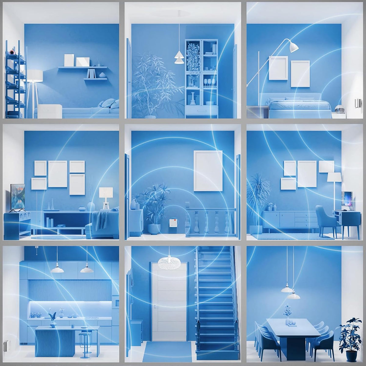 FRITZ! Mesh Set 1700 3 Pack | for 5-7 rooms | Wi-Fi 7 up to 3.6 GBit/s