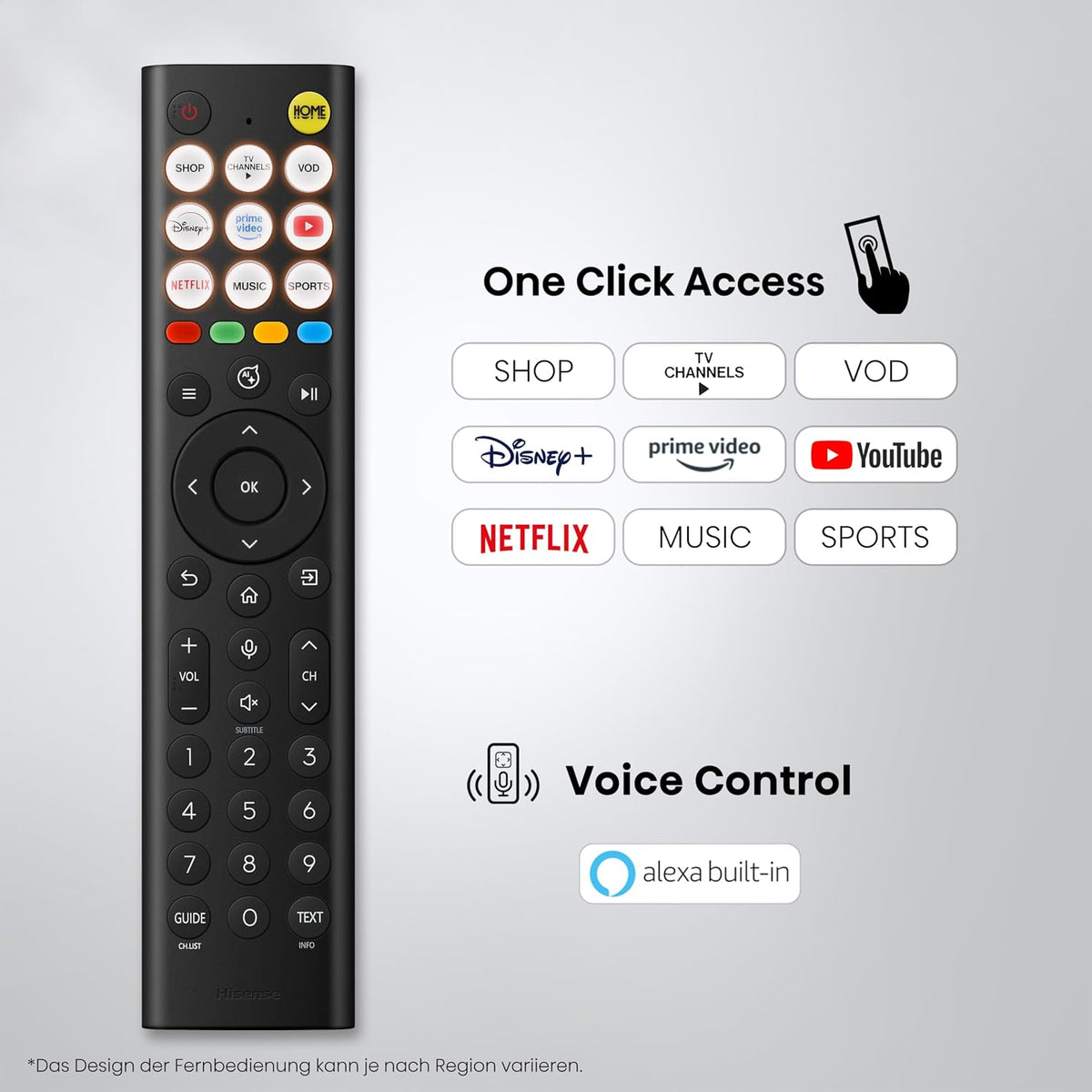 Hisense 55E8DS Fernseher 55 Zoll, 4K UHD, Hi-QLED Mini LED, Smart TV, 144Hz, Hi-View AI Engine, Dolby Vision.Atmos, Unibody Slim, FreeSync Premium, AI-Lichtsensor, Game Bar, Tuned by Devialet