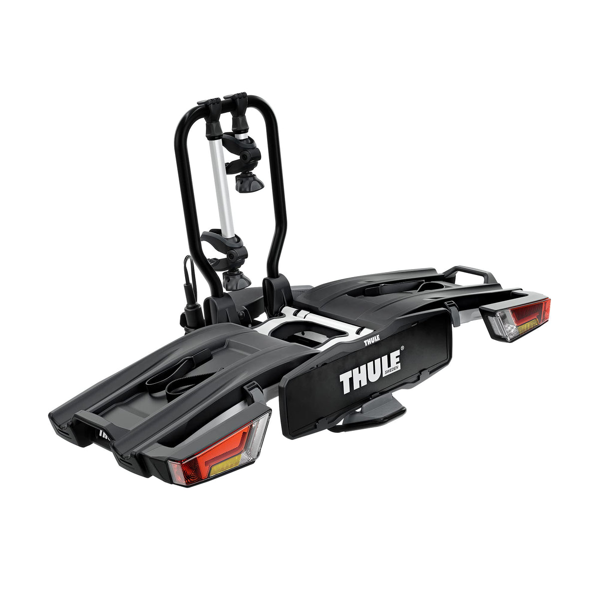 Thule EasyFold 3 945100 Fahrradträger, 3–4 Fahrräder, 60 kg, E-Bike, klappbar, 13-polig, Schwarz