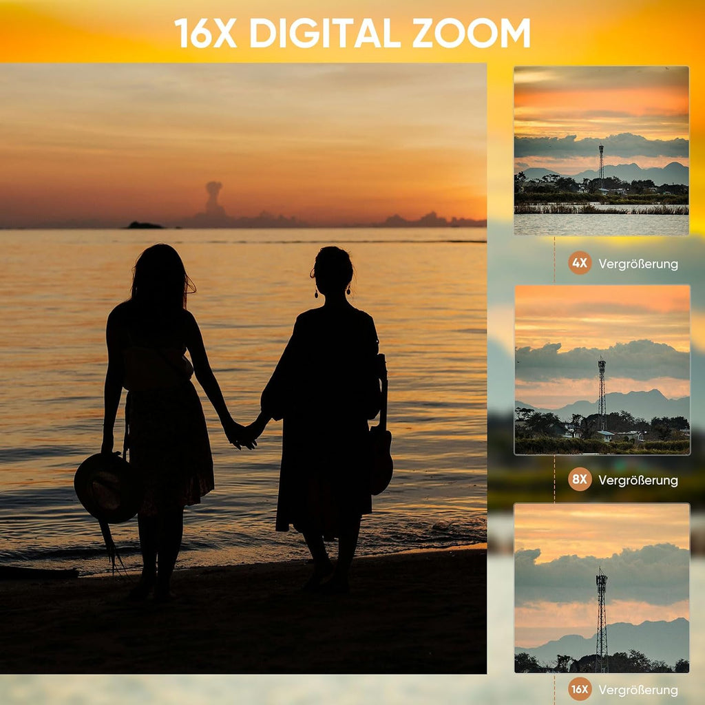 ORDRO V12 Video Camera 1080P Camcorder with Tripod