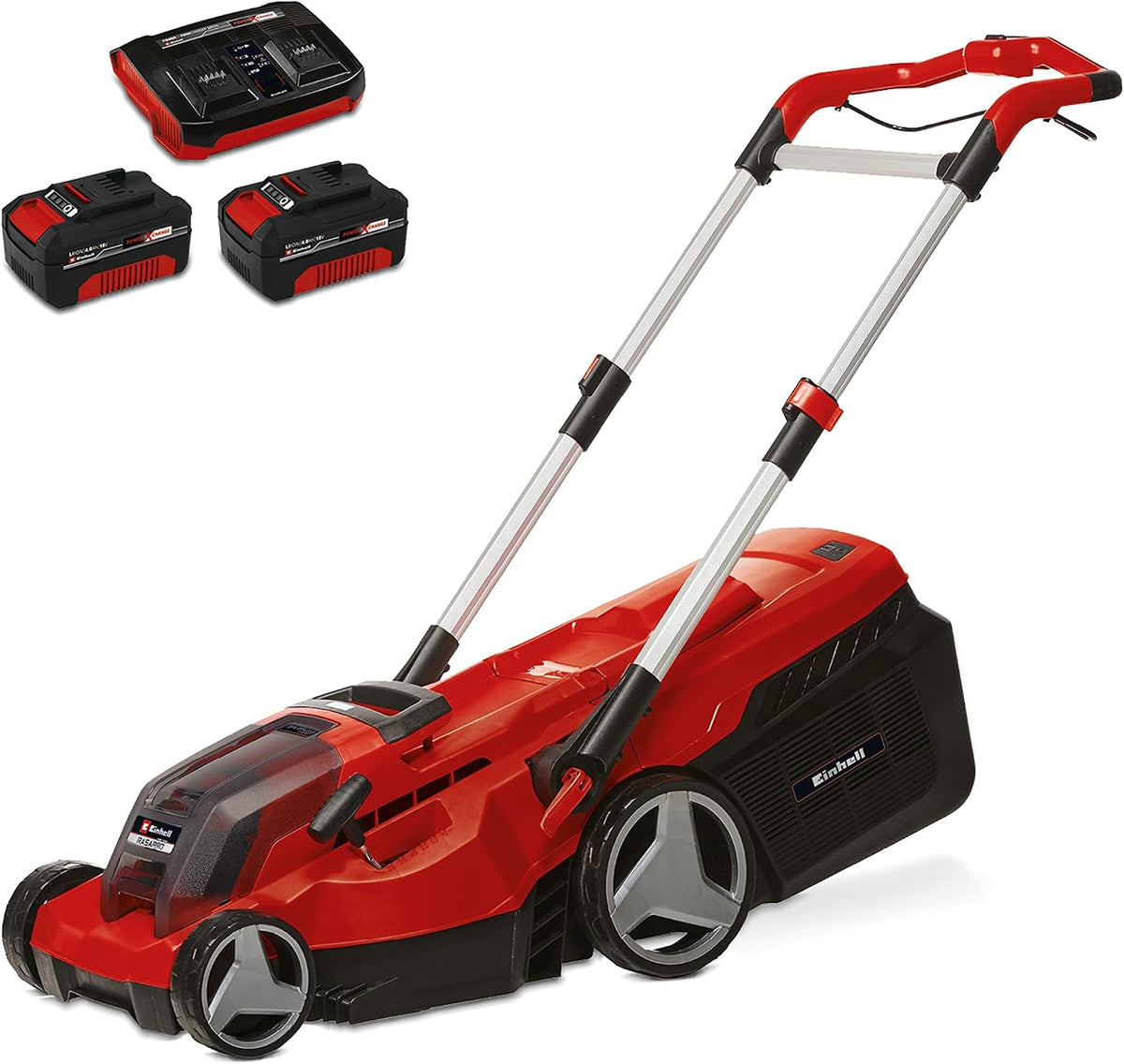 Einhell Professional Cordless Lawnmower RASARRO 36/38 Kit (2x4,0 Ah)