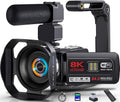Video Camera Camcorder 8K 64MP WiFi 18X Digital Zoom Night Vision Vlog
