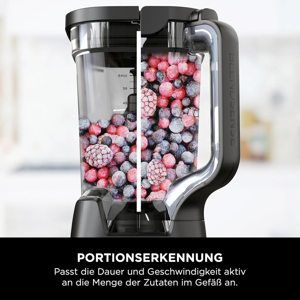 Ninja Detect TB401EU Standmixer 3-in-1, 1200W, BlendSense, 20 Funktionen, Küchenmaschine, Schwarz