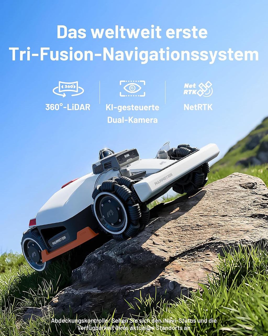 MAMMOTION LUBA 3 AWD 3000 Mähroboter ohne begrenzungskabel+ Garage 3000m²