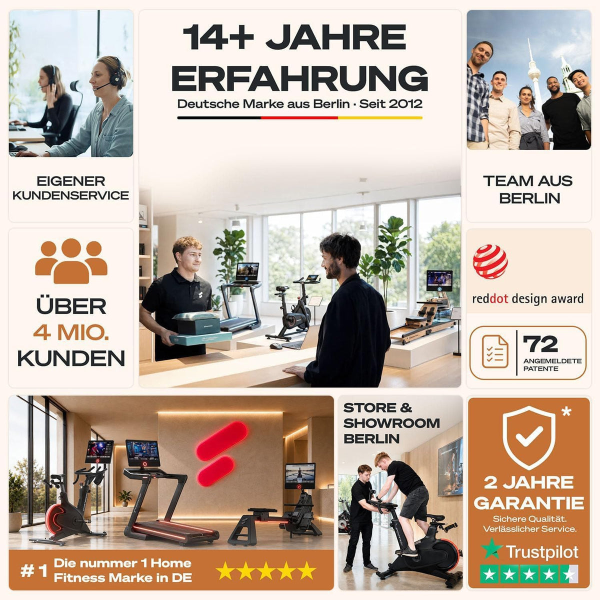 Sportstech, Walking Pad mit Steigung, 150 kg belastbar, 6 km/h, Under Desk