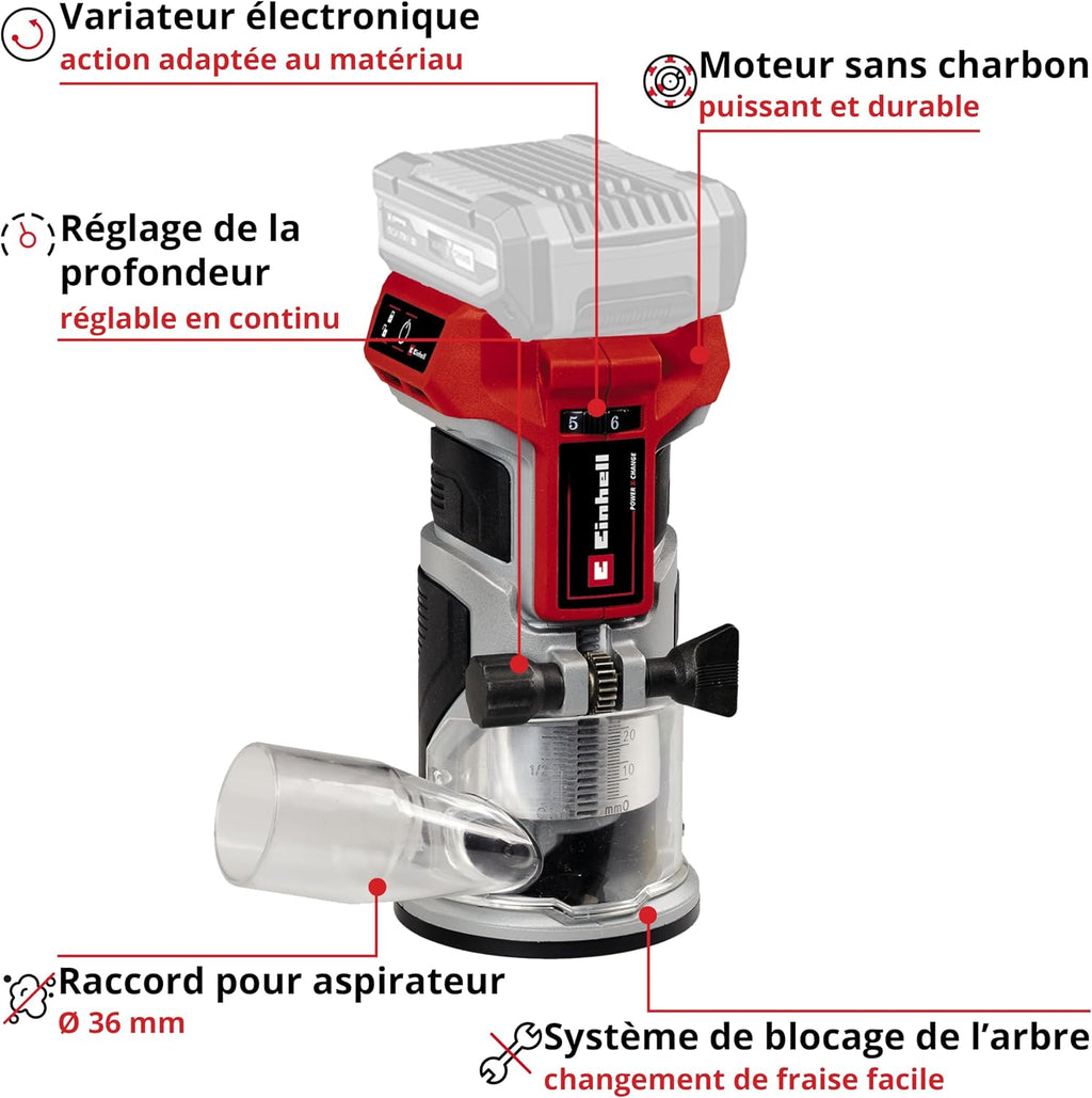 Einhell Professional TP-ET 18 Li BL-Solo Power X-Change Wireless Flush Machine (18 V, Li-Ion, Stroke Height 40 mm, Motor Without Carbon) Supplied without Battery or Charger