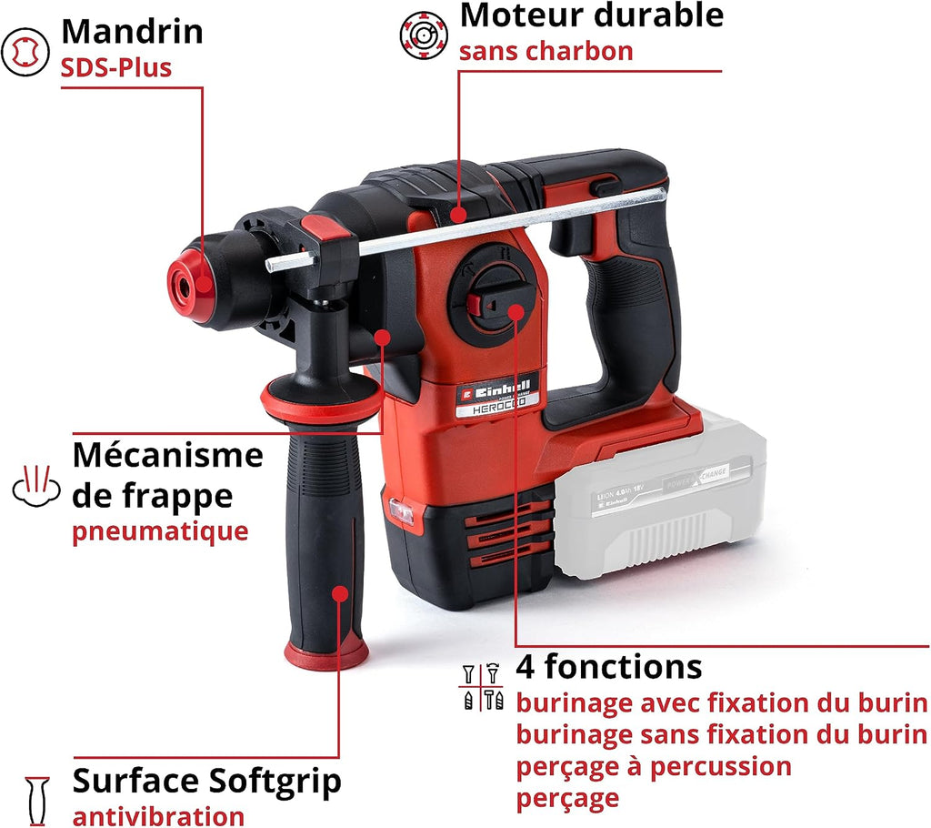 Einhell Professional HEROCCO 18/20 Cordless Drill Hammer
