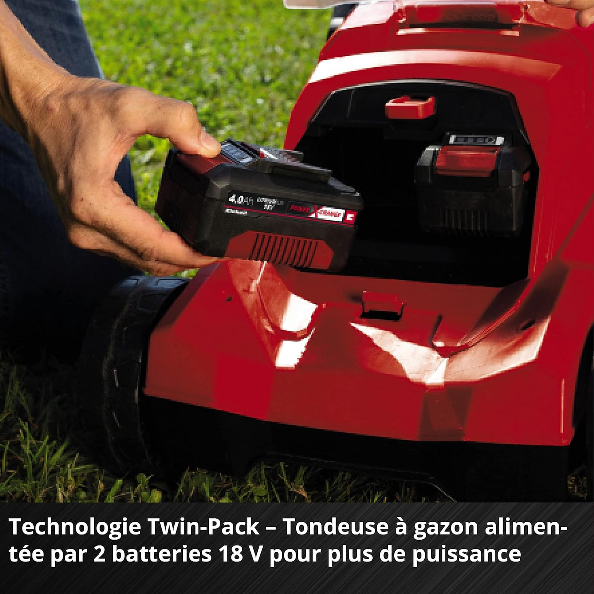 Einhell Professional Cordless Lawnmower RASARRO 36/38 Kit (2x4,0 Ah)