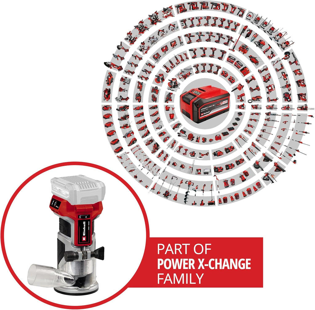 Einhell Professional TP-ET 18 Li BL-Solo Power X-Change Wireless Flush Machine (18 V, Li-Ion, Stroke Height 40 mm, Motor Without Carbon) Supplied without Battery or Charger