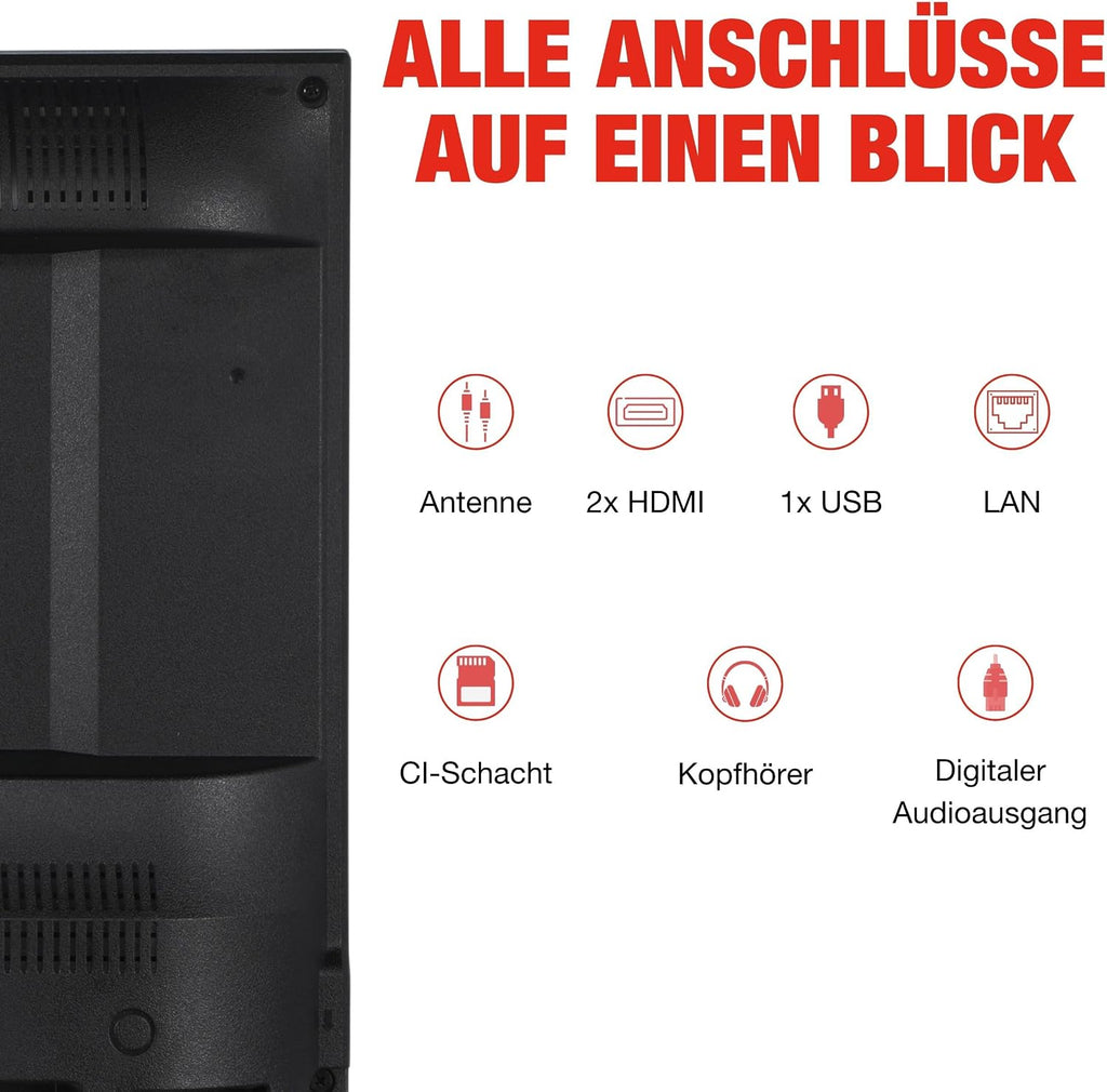 TELEFUNKEN XF40TP900S Fernseher 40 Zoll (100 cm) Smart TV Full HD Auflösung