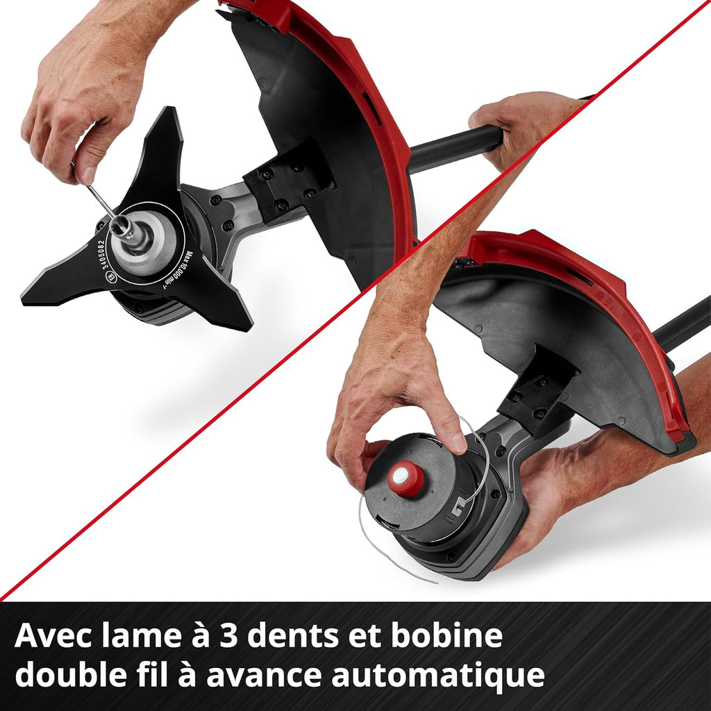 Einhell Professional Cordless Brushcutter GP-BC 36/430 Li BL-Solo Power X-Change (36V, Carbonless Motor, Cutting Width 43 cm, Autom-Lead Double Wire Spool, 3-Tooth Blade, Without Battery)