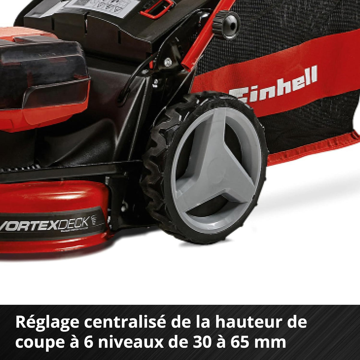 Einhell Professional Cordless Lawnmower GP-CM 36/47 S HW Li Power X-Change (36V, 47cm Cutting Width, Self-Propelled, Carbon Free Motor) Comes with 4 x 4.0Ah Batteries and 2 Dual Chargers