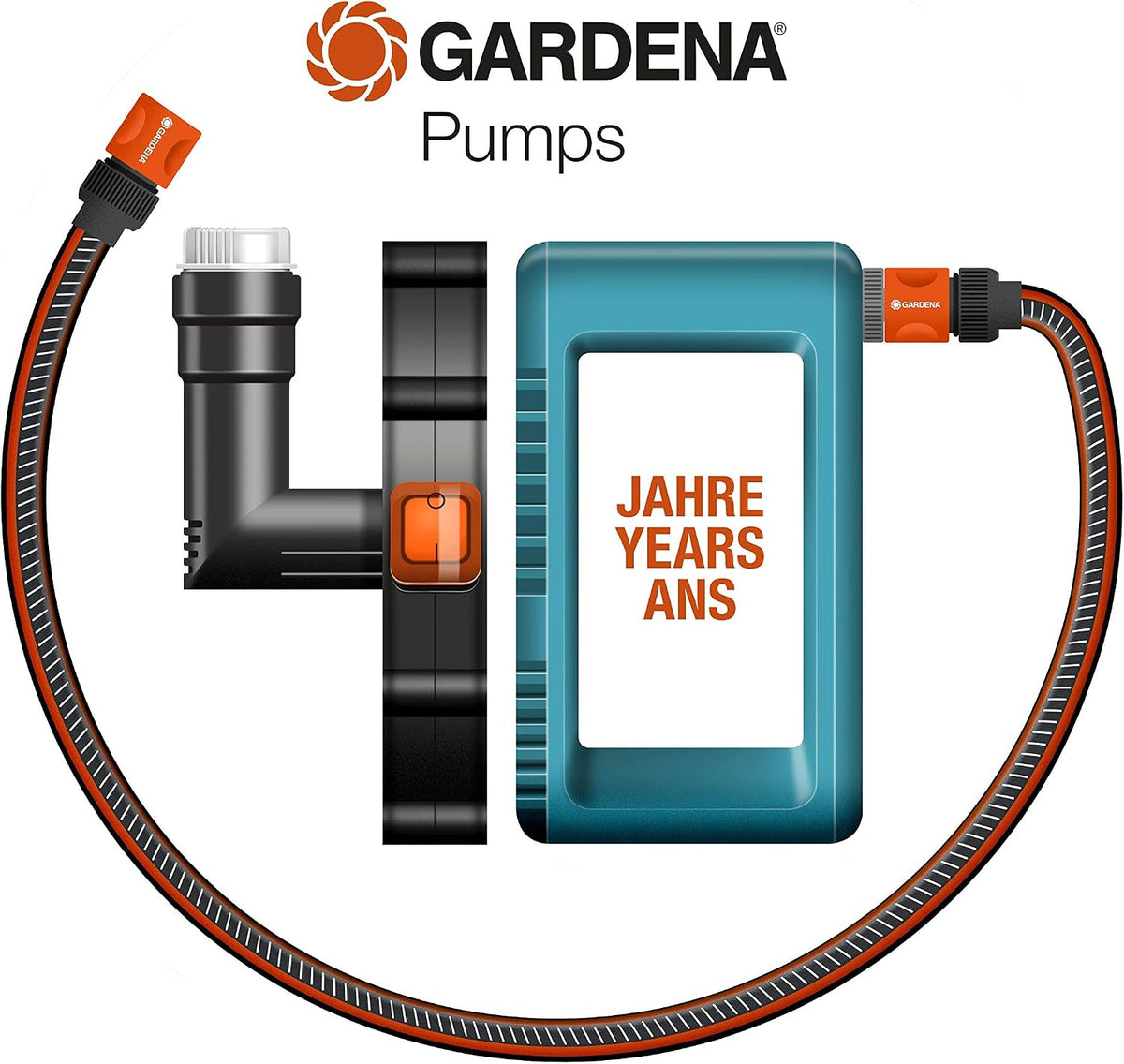 Gardena Comfort Hauswasserautomat 5000/5E LCD: Hauswasserpumpe mit LC-Display, energiesparend, Fördermenge 5000 l/h, 1300W Motor mit Thermoschutzschalter, Trockenlaufsicherung (1759-20)