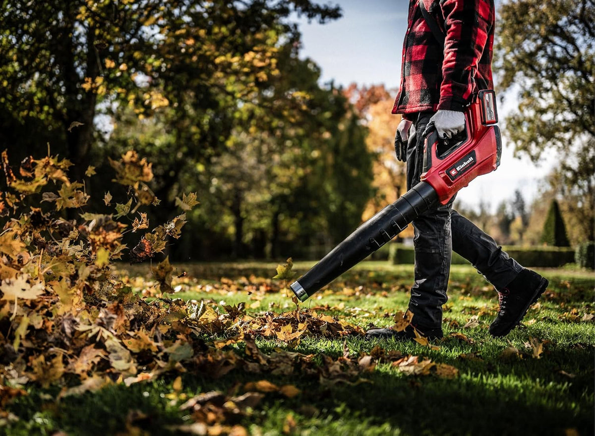 Einhell Professional Cordless Leaf Blower GP-LB 36/230 Li E BL-Solo Power X-Change (36 V, Airflow 230 km/h, Word without Carbon, Speed Control, Tube in 3 Parts, Without Battery)