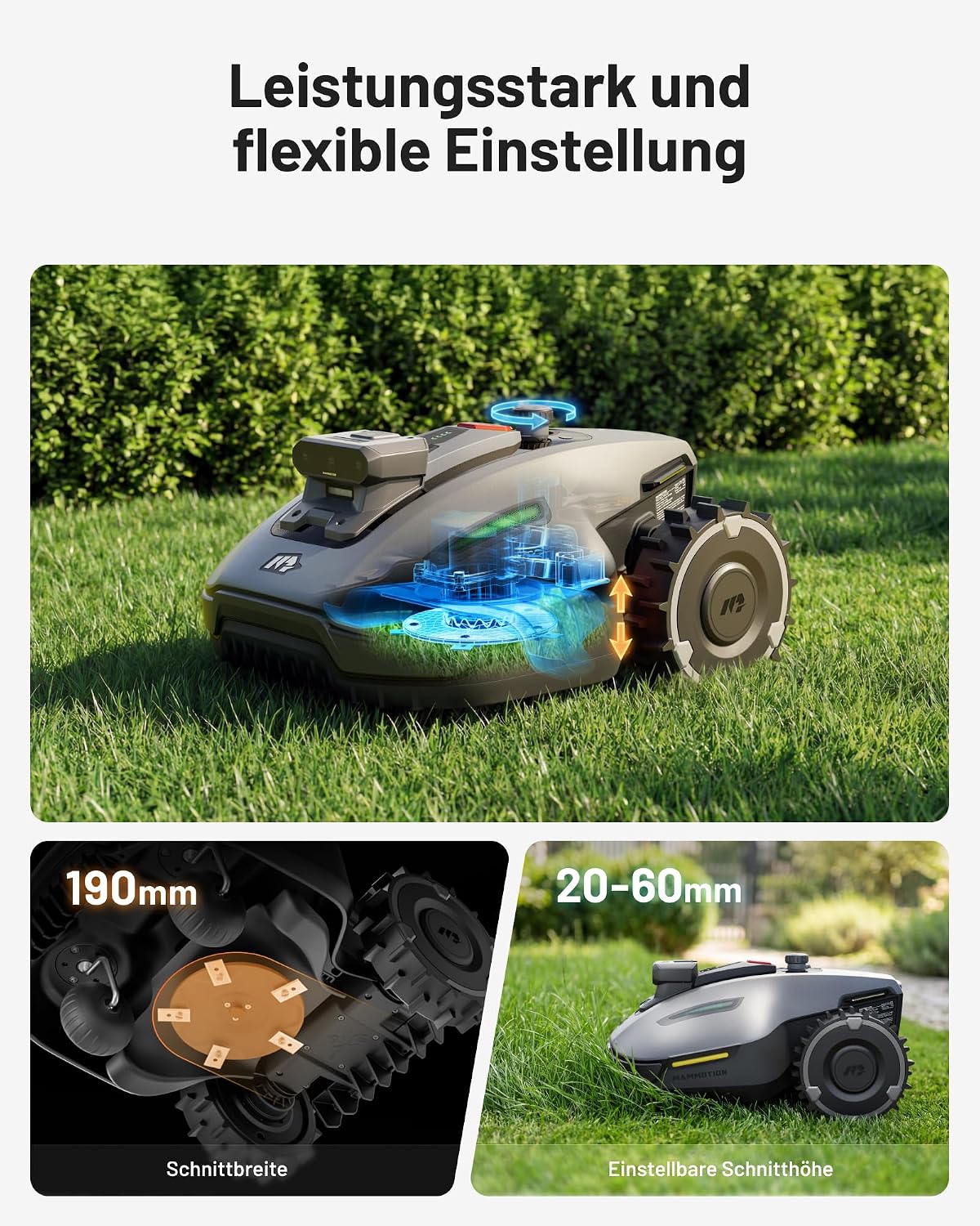 MAMMOTION YUKA mini 2 500 Mähroboter mit mini Garage(separater Versand)