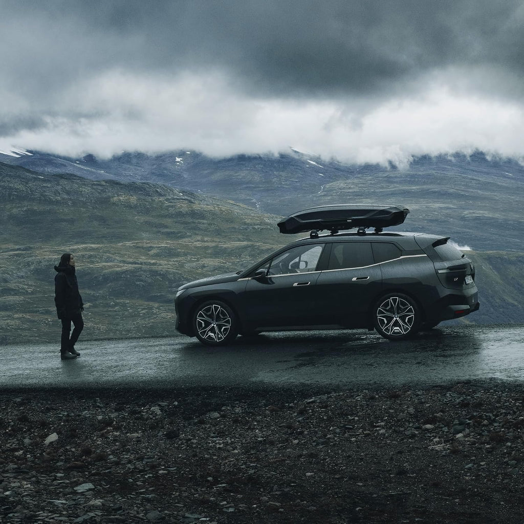 Thule Motion 3 XXL 639901 Dachbox, 600L, 75 kg, PowerClick, SlideLock, 232cm, Titan Glossy