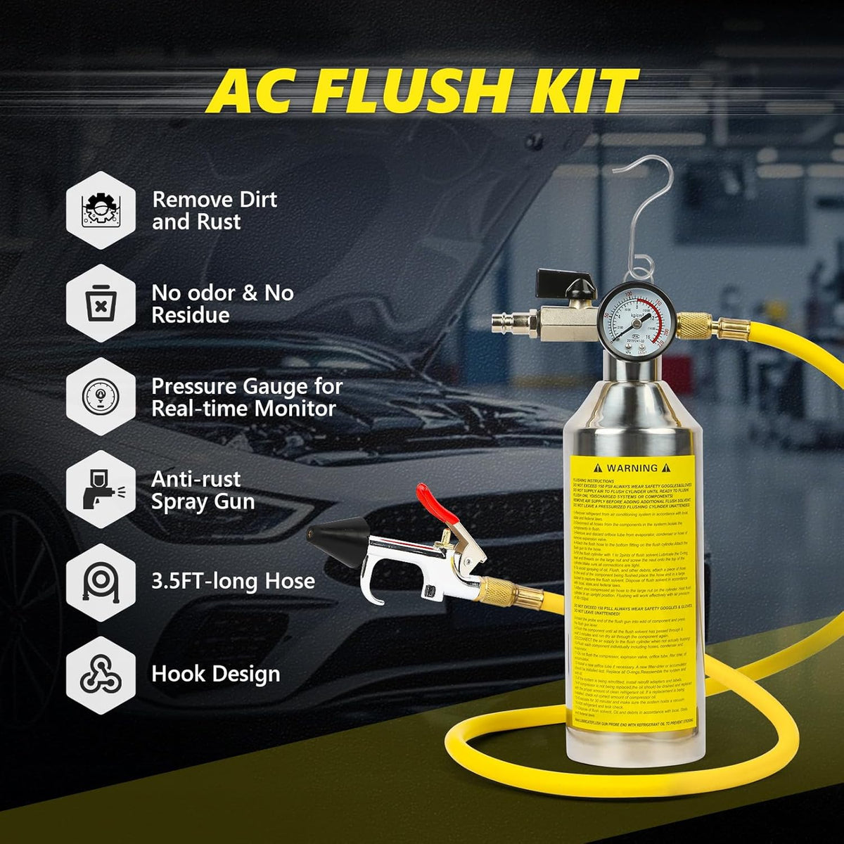 Auto-Klima-Spülset 220 PSI – Klimaanlagen Reinigungsset | Kostenloser Versand